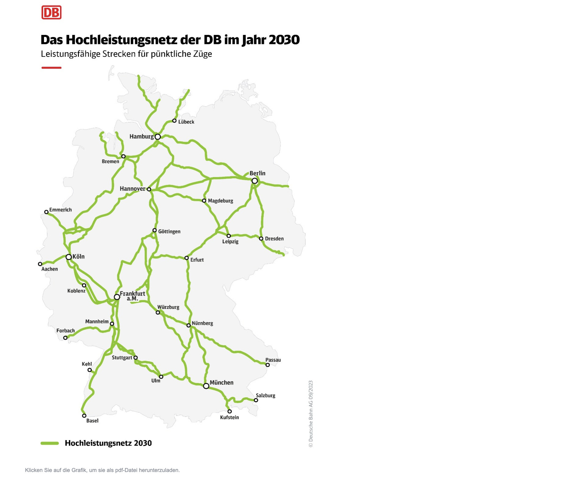 Deutsche Bahn's high-performance network in 2030 (Photo: Deutsche Bahn)