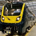 Aventra electric multiple unit at Alstom factory in Derby