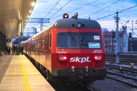 The first Polish train to cross the border to Ukraine in April this year