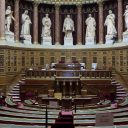 Inside the French Senate building