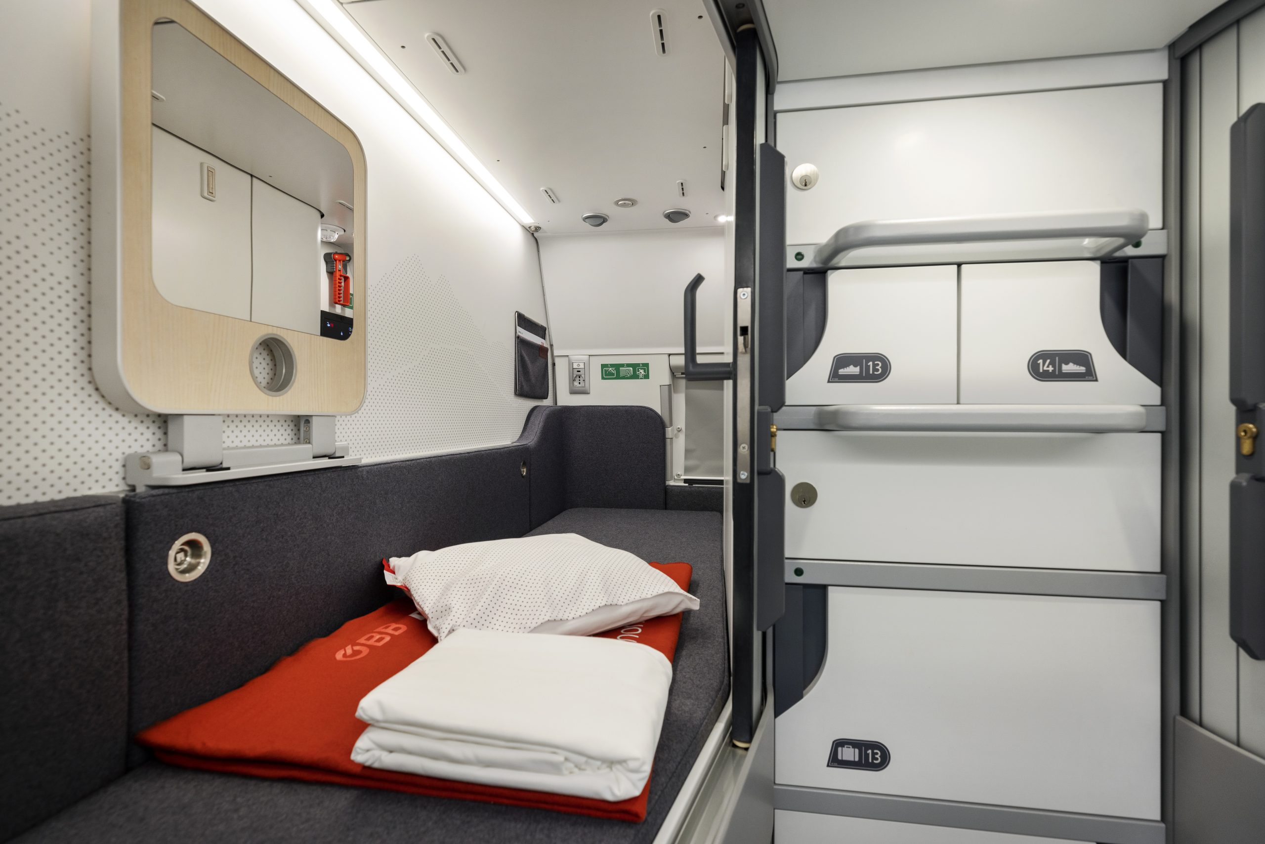 The Mini Cabin of the New Generation Nightjet of ÖBB 