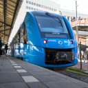 The Alstom Coradia iLint hydrogen train used to test at Groningen station in 2020.