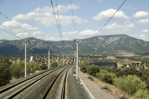 The high-speed line Madrid-Seville