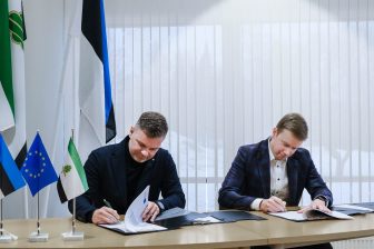 The signing of the new contract in Estonia.
