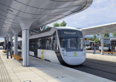 This is what the tram from Hasselt to Maastricht should have looked like.