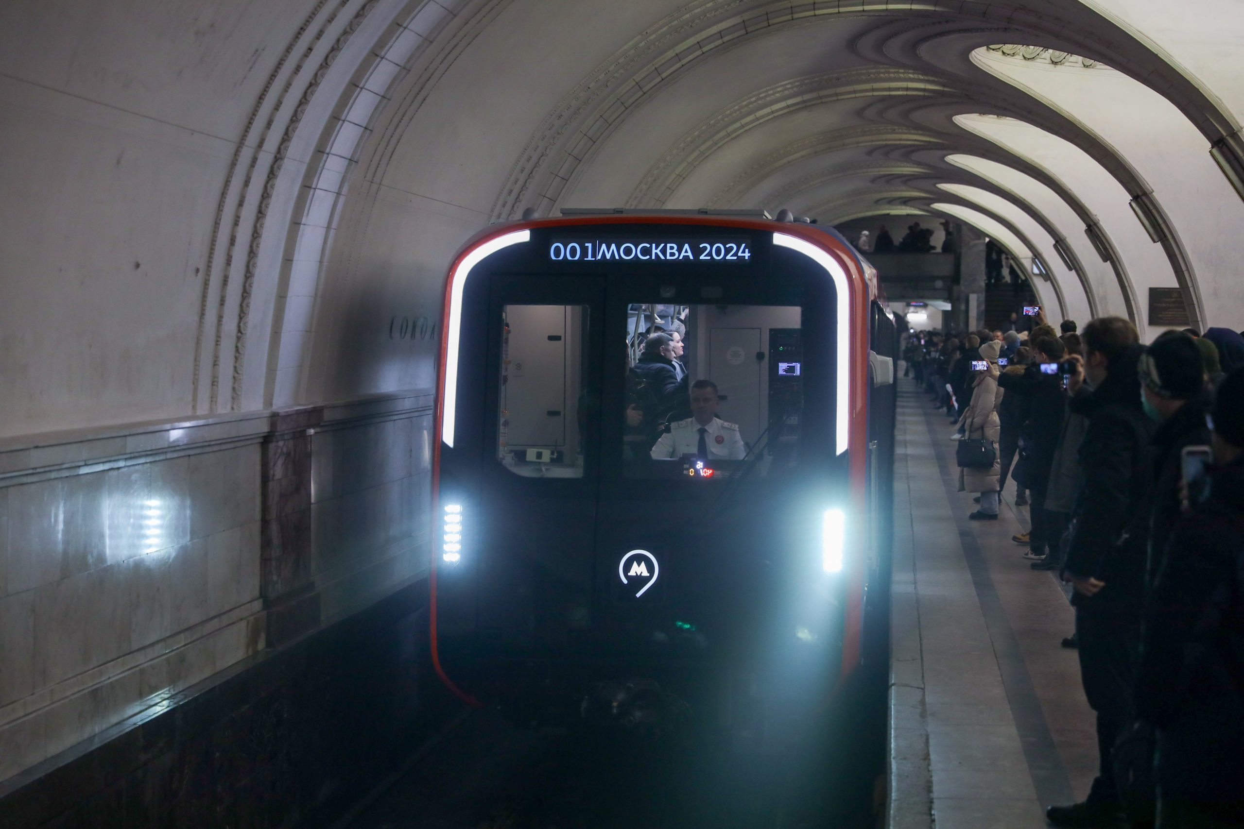 Launch of the new Moskva-2024 metro in Moscow