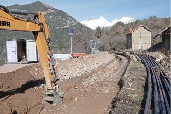 Work at Huesca station