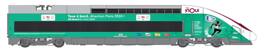 New TGV exterior design for the Paris Olympics (Photo: SNCF / Maxime Huriez)
