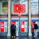DB ticket machines in Frankfurt, Germany.