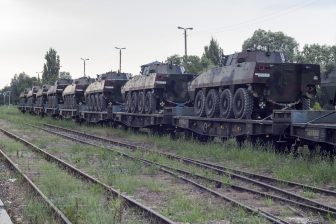 Tanks on rails in Poland